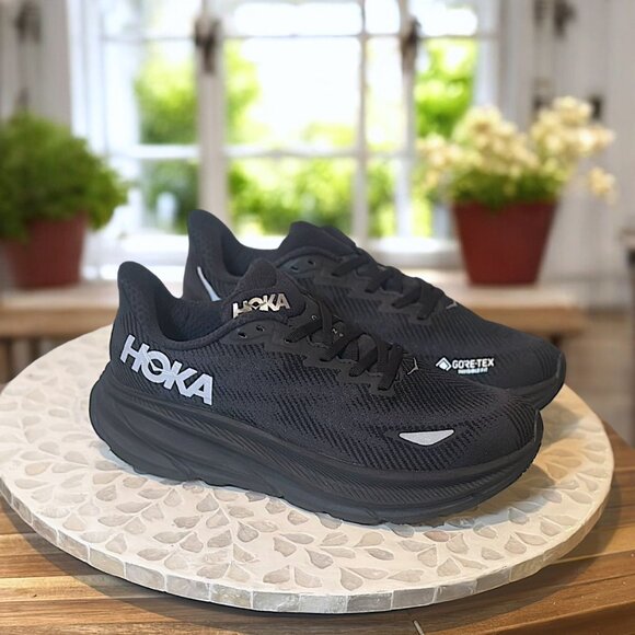 HOKA Clifton 9 GTX Supportive GORE-TEX Waterproof Running Shoes Women’s 7.5 NEW - Picture 3 of 13